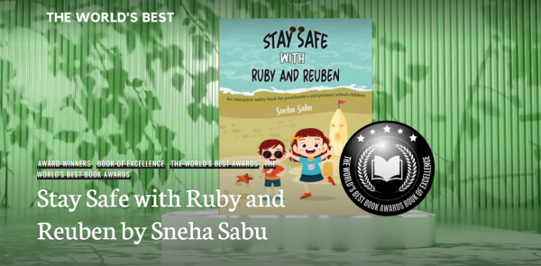 Stay Safe with Ruby and Reuben by Sneha Sabu named Book of Excellence Award Winner