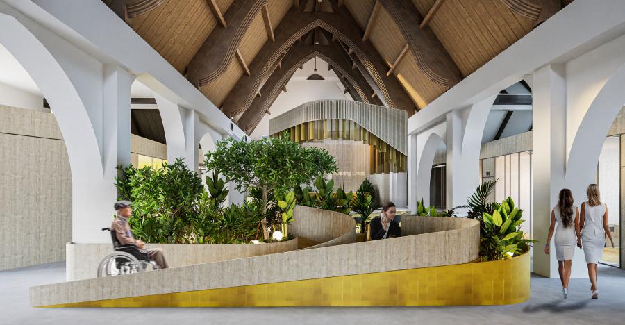 Great Hall _ Adaptive Reuse: A Church transforms into a Space for Care