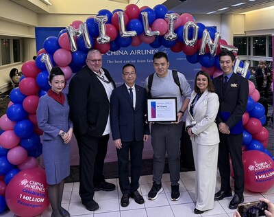 Ontario International Airport congratulates China Airlines on welcoming its 1 millionth passenger through ONT